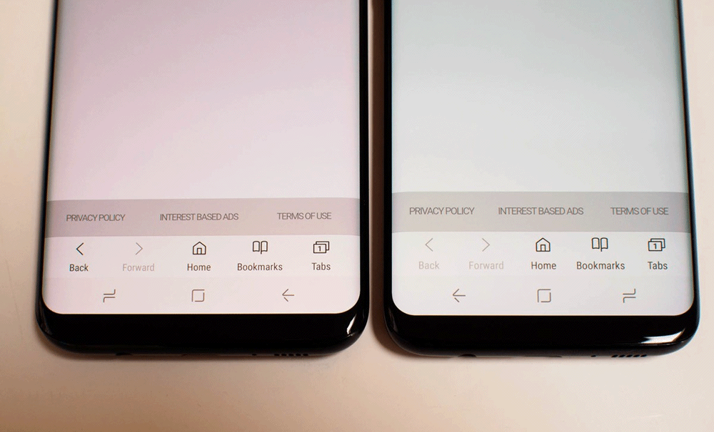 Problèmes de décoloration et scintillement sur l’écran du Galaxy S8